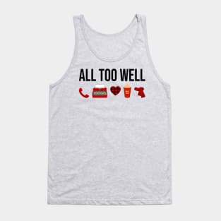 All Too Well Collage Taylor Swift Tank Top